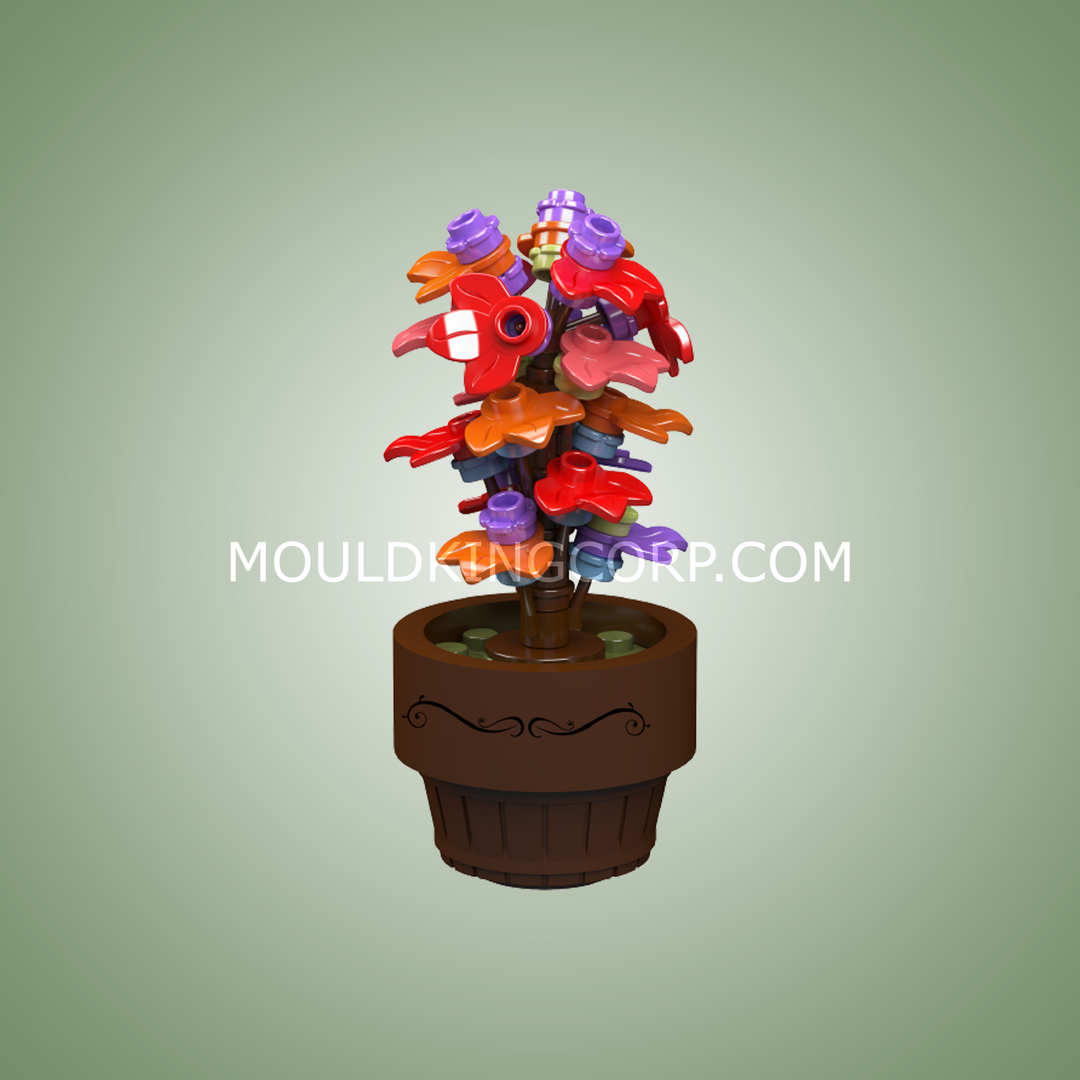 Mould King 24117 Mini Potted Plants Building Set | 240 Pcs