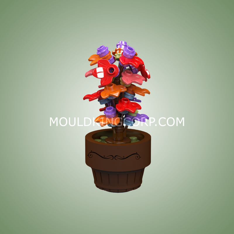 Mould King 24117 Mini Potted Plants Building Set | 240 Pcs