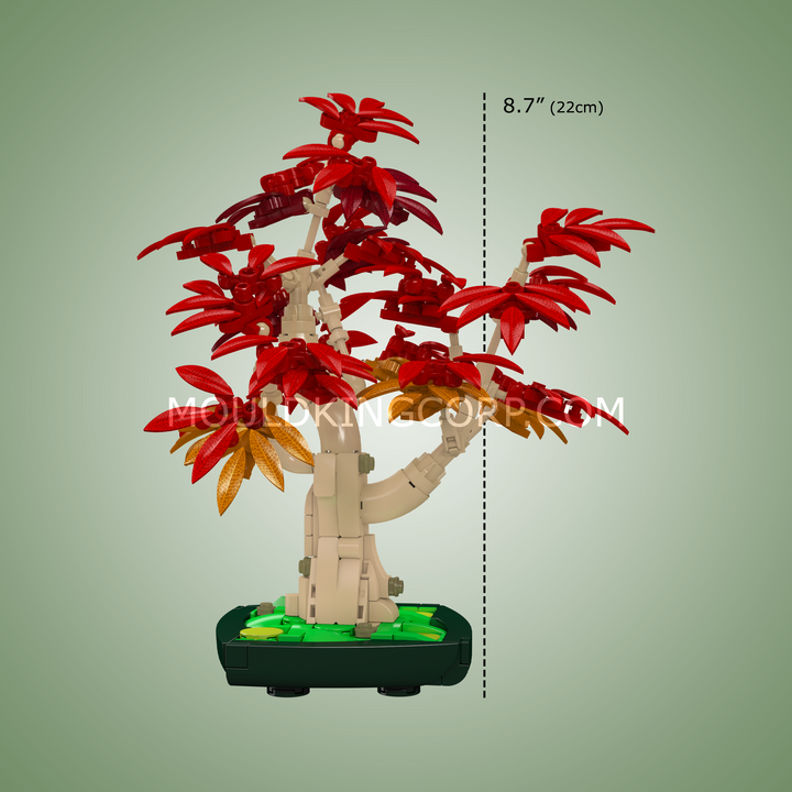 Mould King 24122 Red Maple Bonsai Tree Building Set | 532 Pcs