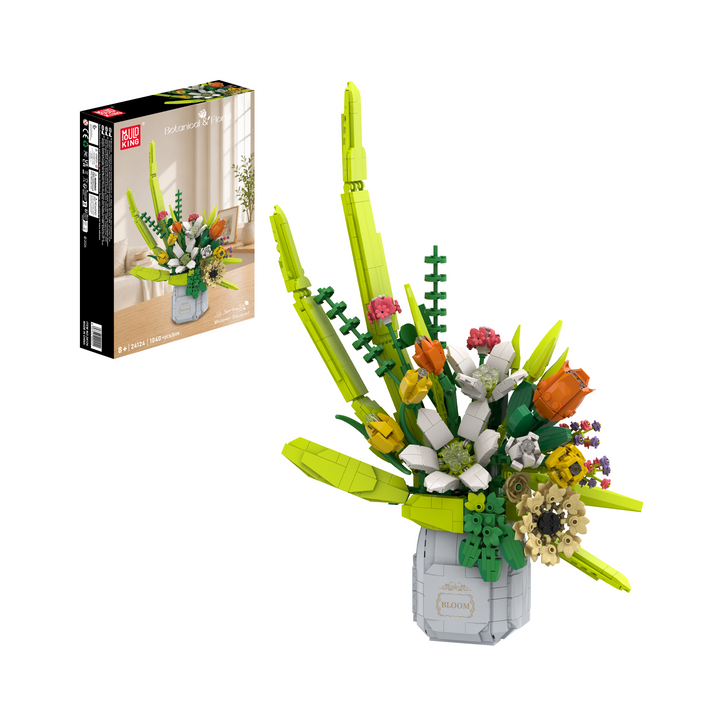 Mould King 24124 Spring Whisper Bouquet Floral Building Set | 1,040 Pcs