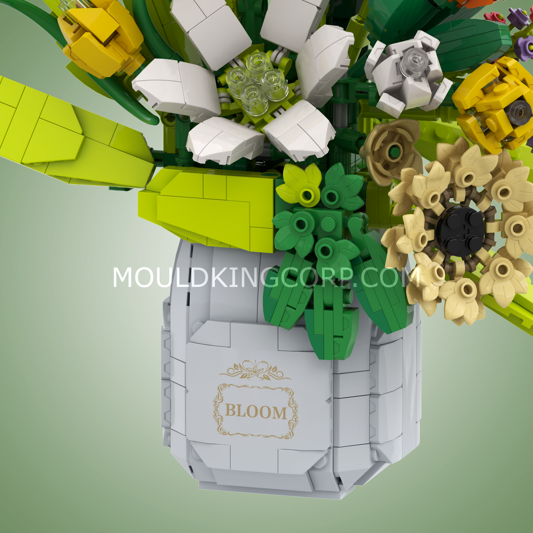 Mould King 24124 Spring Whisper Bouquet Floral Building Set | 1,040 Pcs