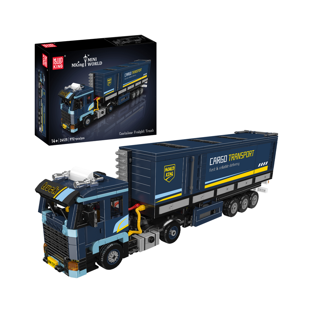 Mould King 24125 Container Freight Truck Building Set | 972 Pcs