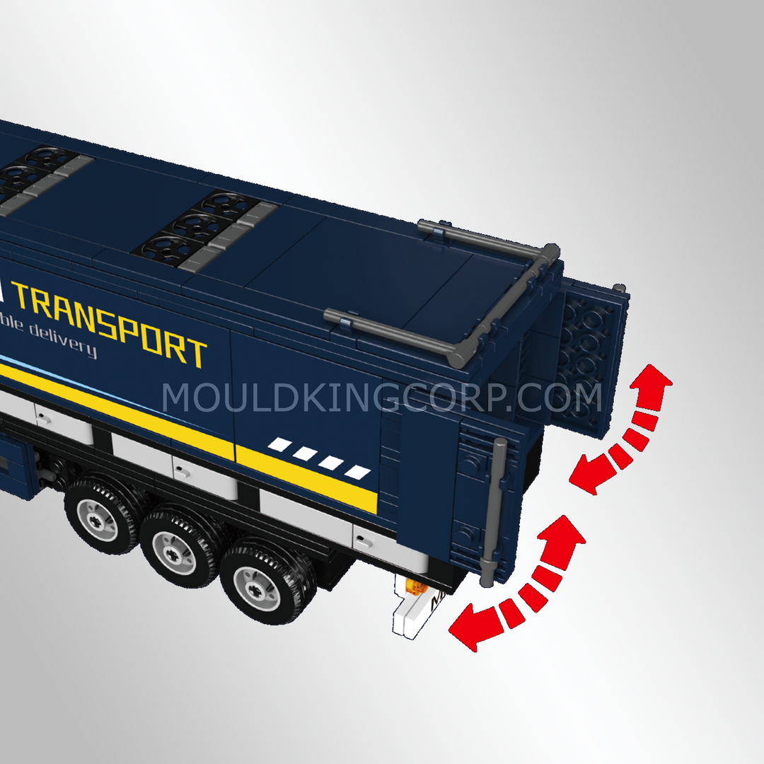 Mould King 24125 Container Freight Truck Building Set | 972 Pcs