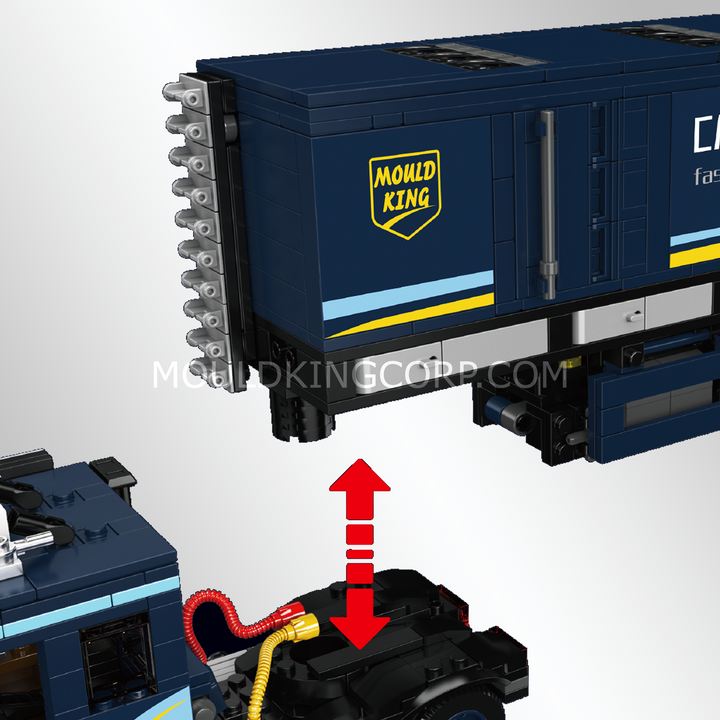 Mould King 24125 Container Freight Truck Building Set | 972 Pcs
