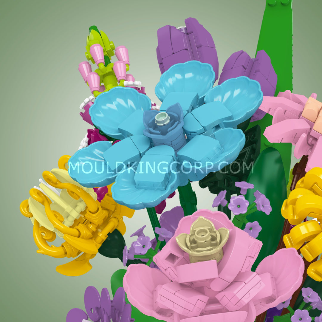 Mould King 24127 Set europeo per composizioni floreali e creazione di vasi | 1.636 pezzi