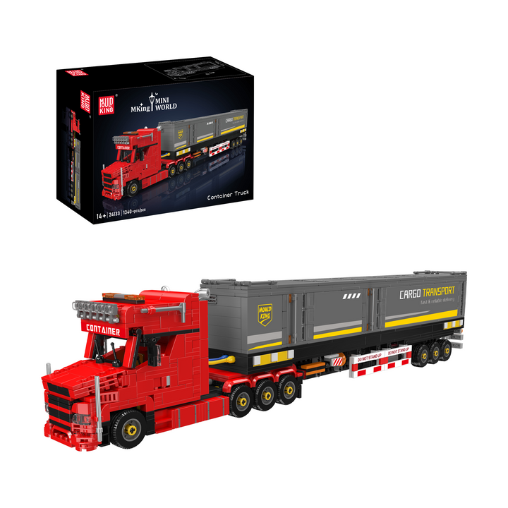 Mould King 24133 Semi Truck & Container Trailer Building Set | 1,340 Pcs