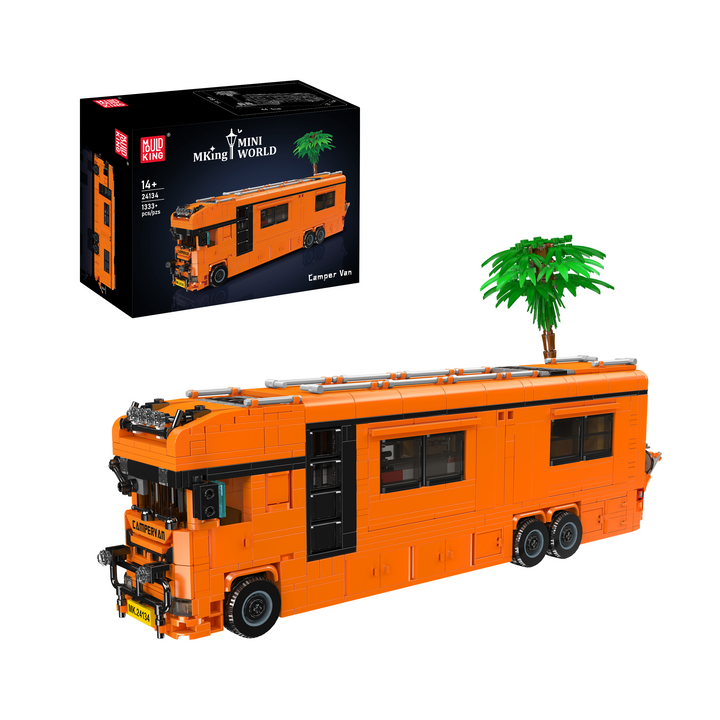Mould King 24134 Luxury Camper Van Motorhome Building Set | 1,333 Pcs