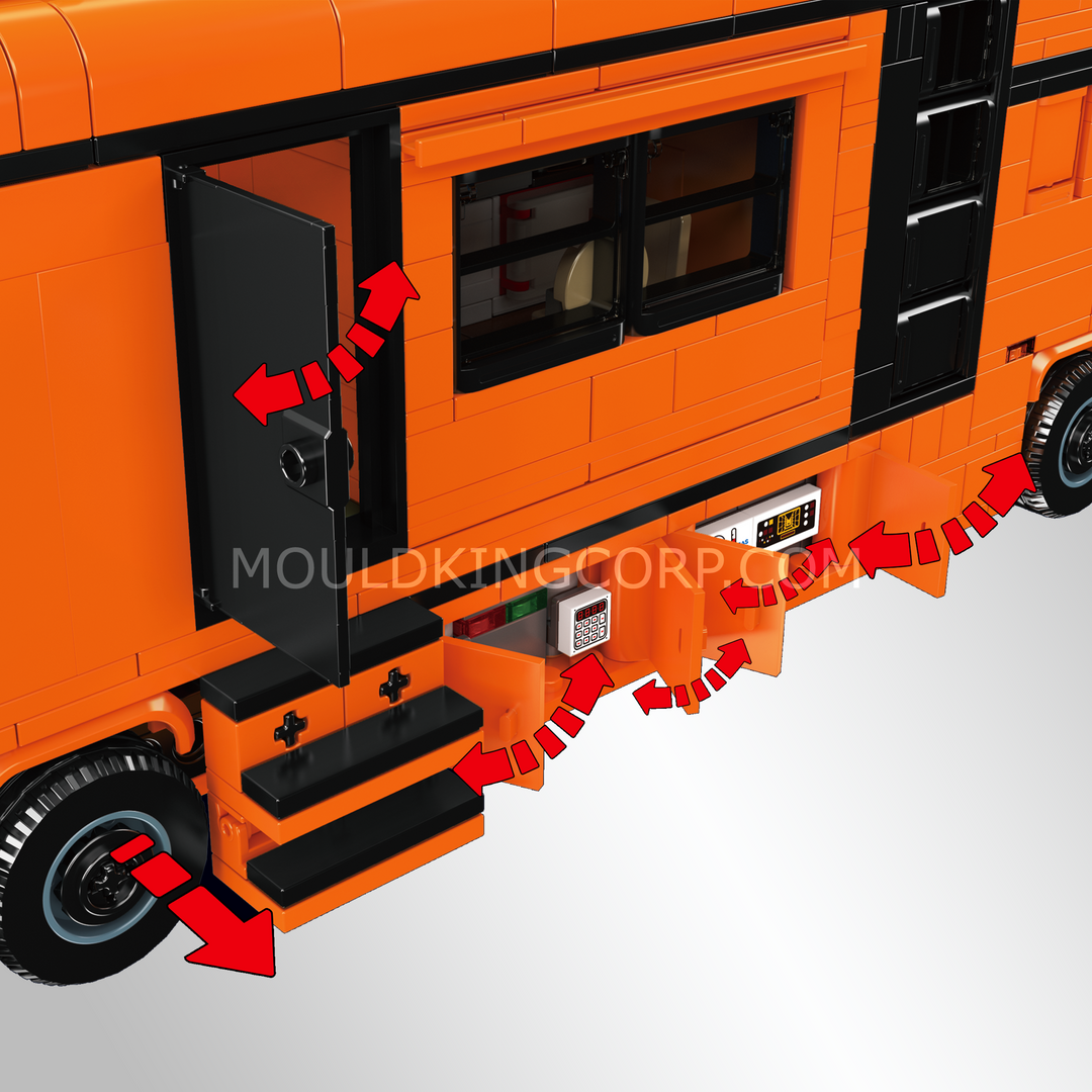 Mould King 24134 Luxury Camper Van Motorhome Building Set | 1,333 Pcs