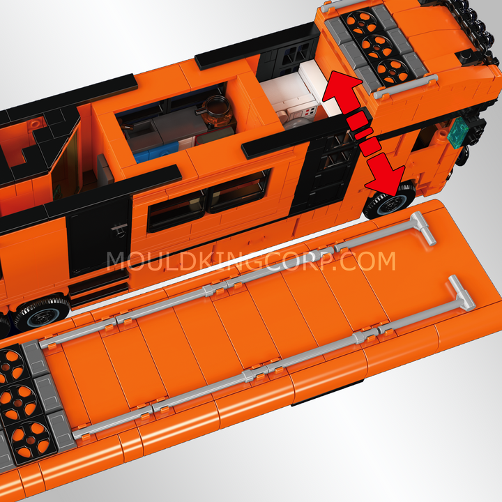 Mould King 24134 Luxury Camper Van Motorhome Building Set | 1,333 Pcs