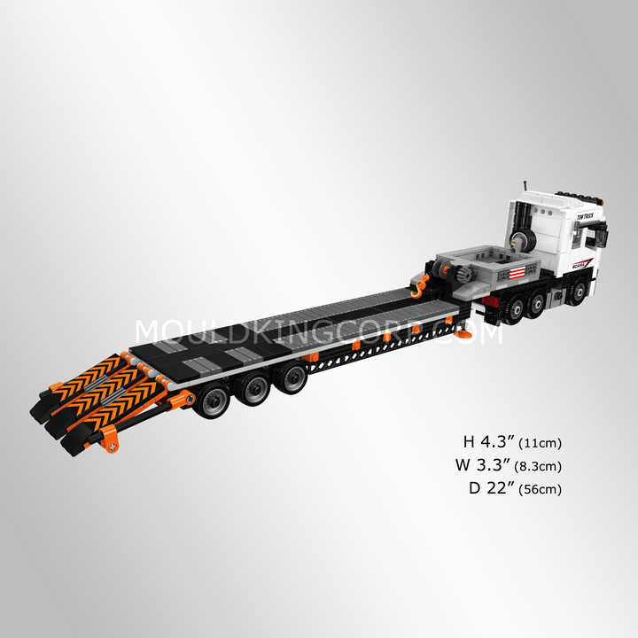Mould King 24135 Low-Loader Flatbed Tow Truck Building Set | 927 Pcs