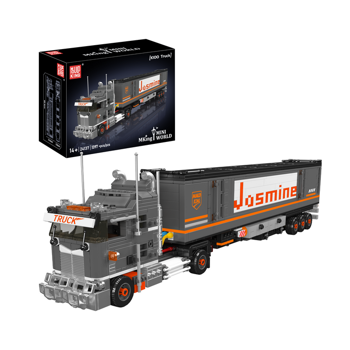 Mould King 24137 K100 Cab-Over Truck & Container Trailer Building Set | 1,397 Pcs