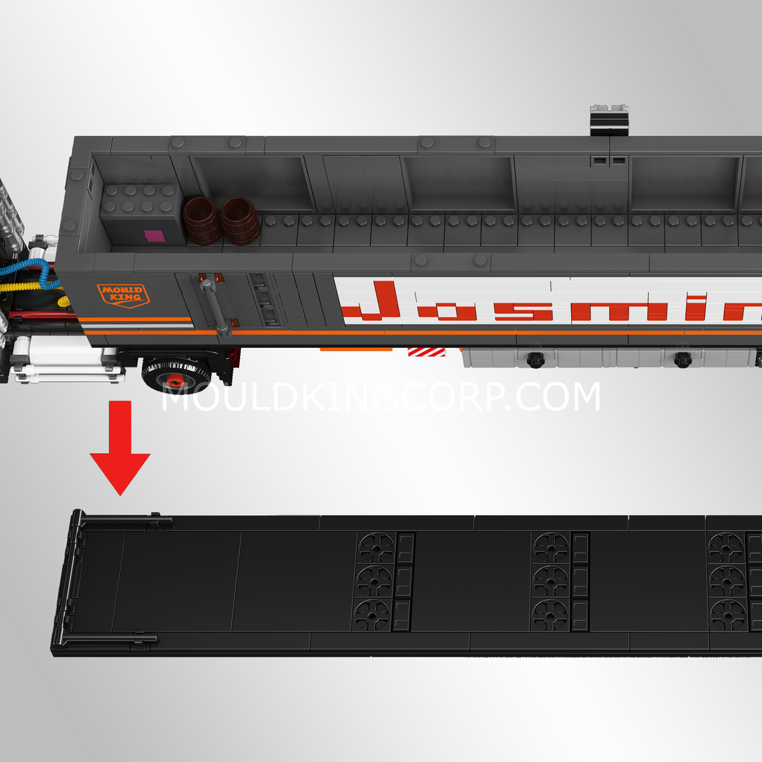 Mould King 24137 K100 Cab-Over Truck & Container Trailer Building Set | 1,397 Pcs