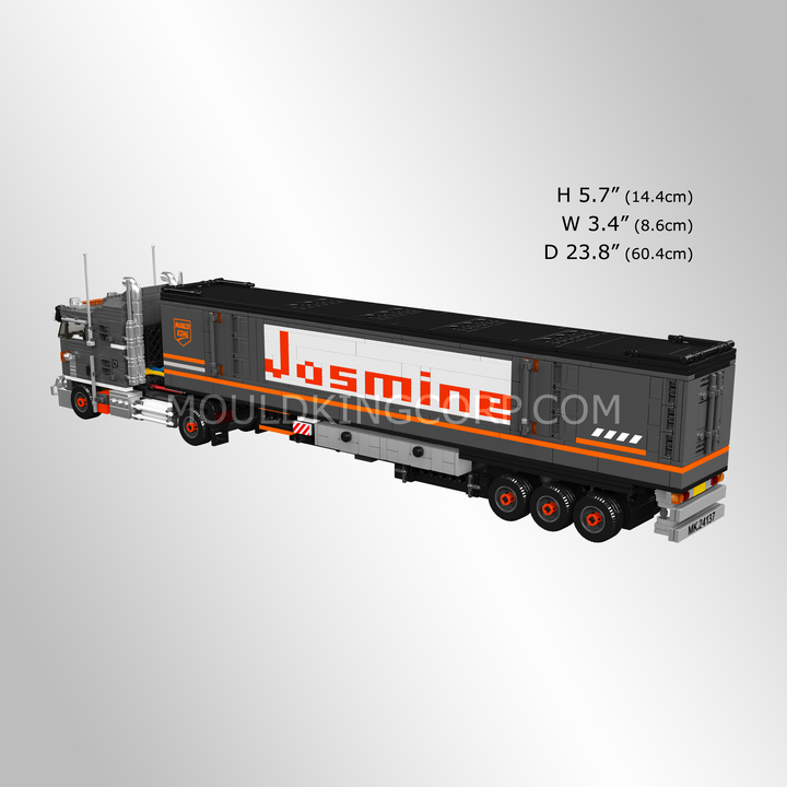 Mould King 24137 K100 Cab-Over Truck & Container Trailer Building Set | 1,397 Pcs