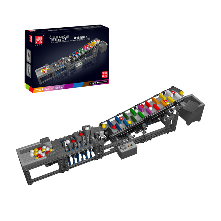 MOULD KING 26009 Motorized Rainbow Stepper II Building Set | 1,281 PCS