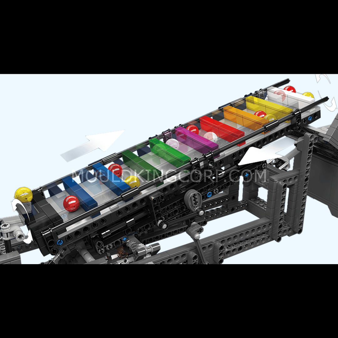 MOULD KING 26009 Motorized Rainbow Stepper II Building Set | 1,281 PCS