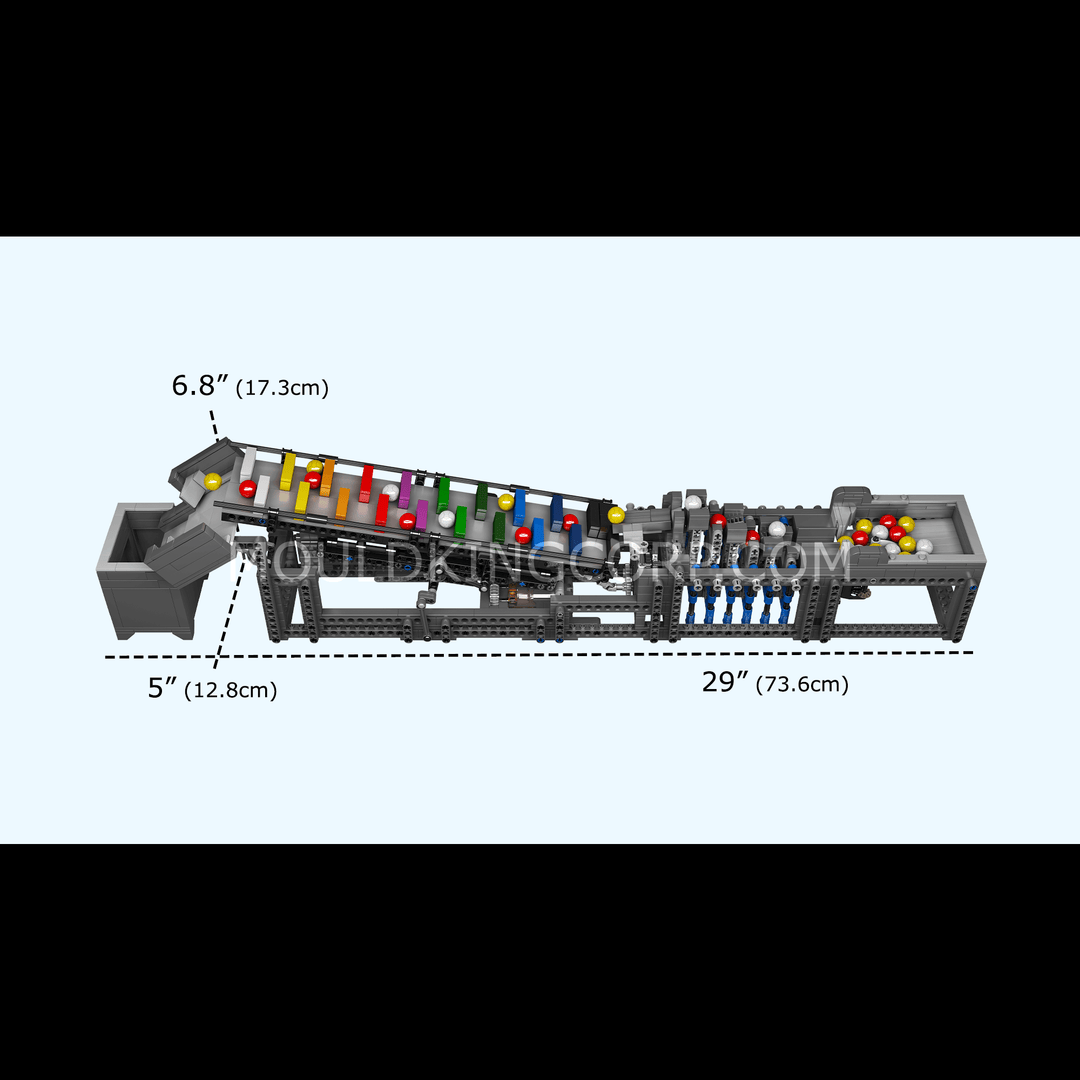MOULD KING 26009 Motorized Rainbow Stepper II Building Set | 1,281 PCS