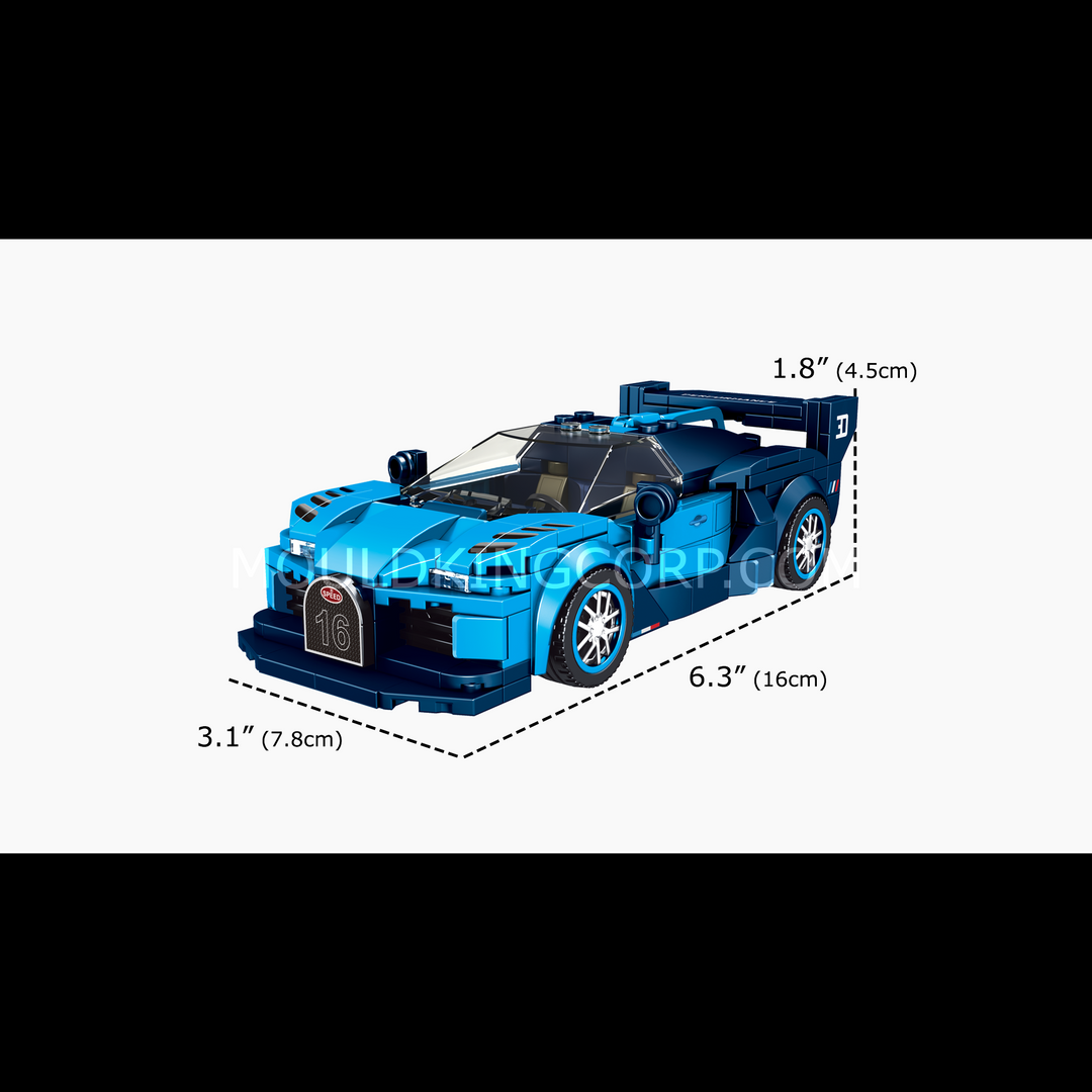 Mould King 27001 Jeu de construction de mini-voiture de sport The Vision GT | 336 pièces