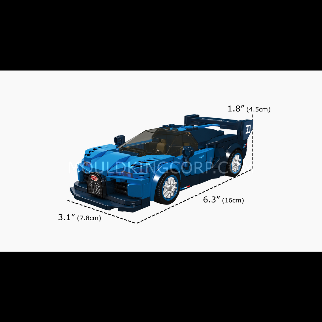 Mould King 27001 Il set di costruzione di mini auto sportive Vision GT | 336 PCS