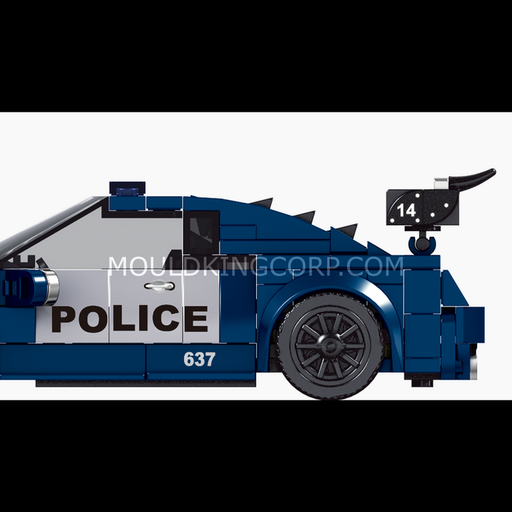 Mould King 27002 The Barricade Police Mini Sports Car Building Set | 356 PCS
