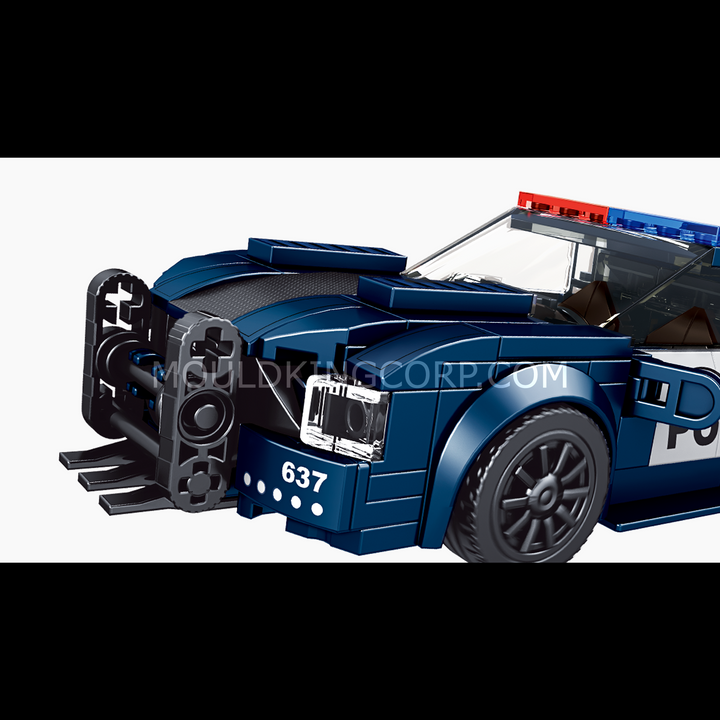 Mould King 27002 The Barricade Police Mini Sports Car Building Set | 356 PCS