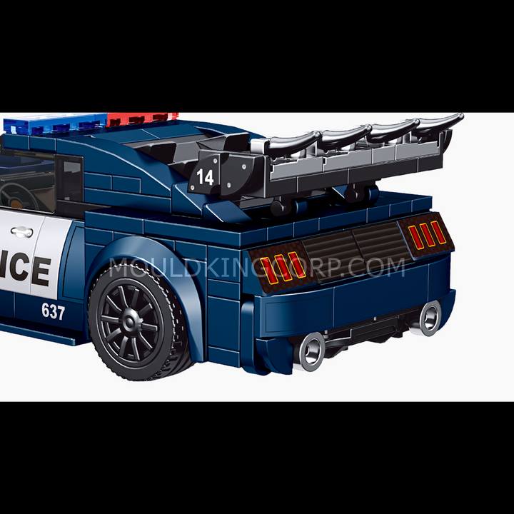 Mould King 27002 The Barricade Police Mini Sports Car Building Set | 356 PCS