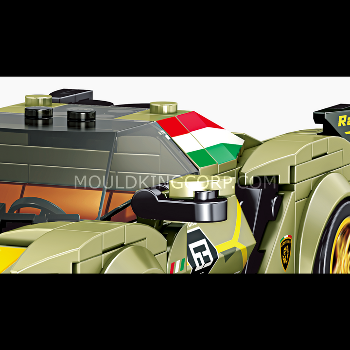 Mould King 27003 Ensemble de construction de modèles de voitures de sport italiennes Bull Sian | 333 pièces
