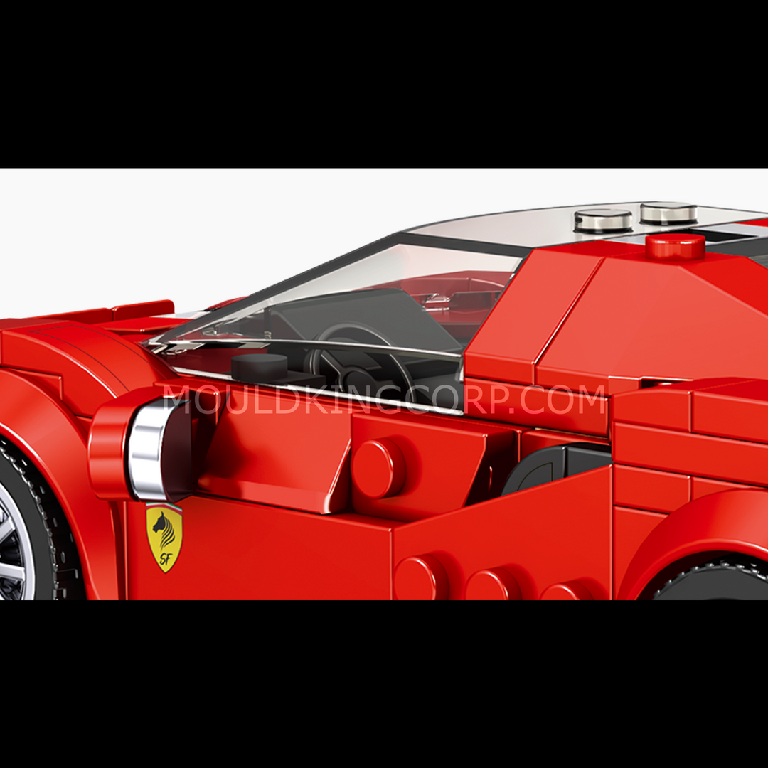 Mould King 27006 Ensemble de construction de mini-voiture de sport 488 GTB | 329 pièces