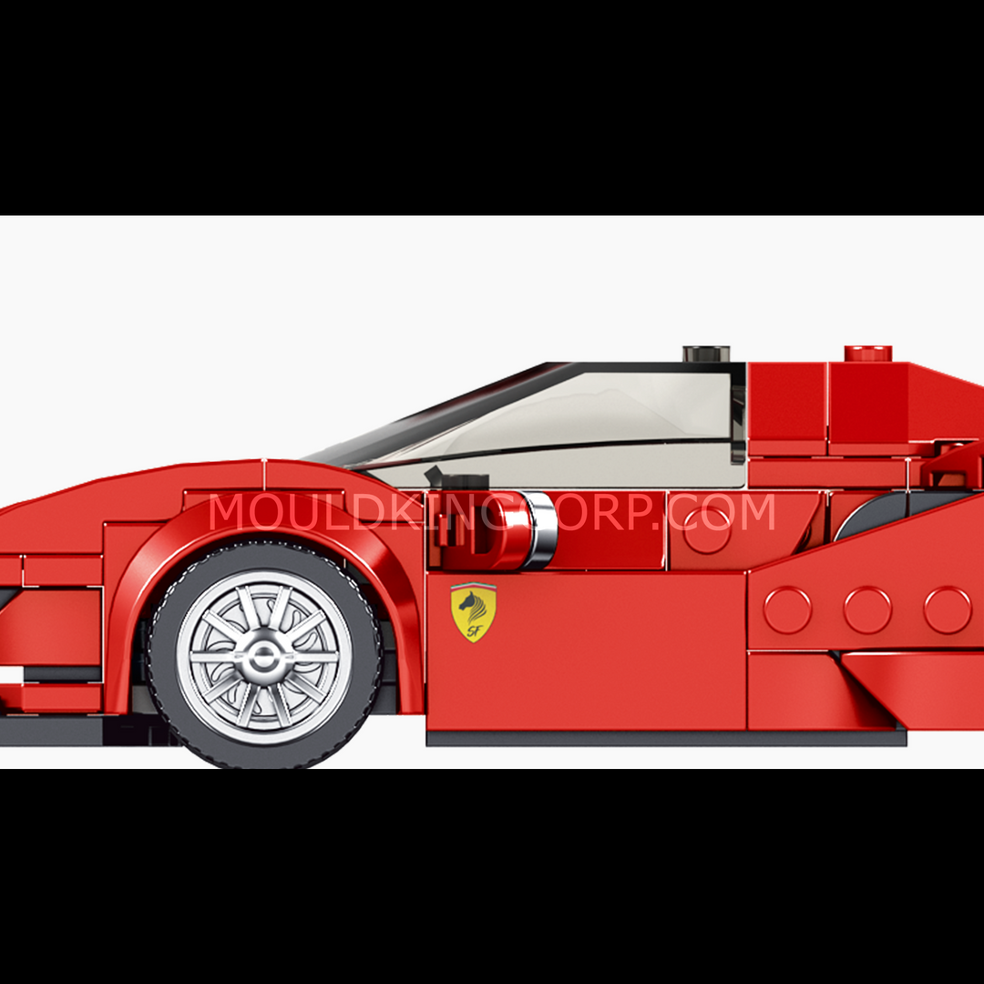 Mould King 27006 Ensemble de construction de mini-voiture de sport 488 GTB | 329 pièces