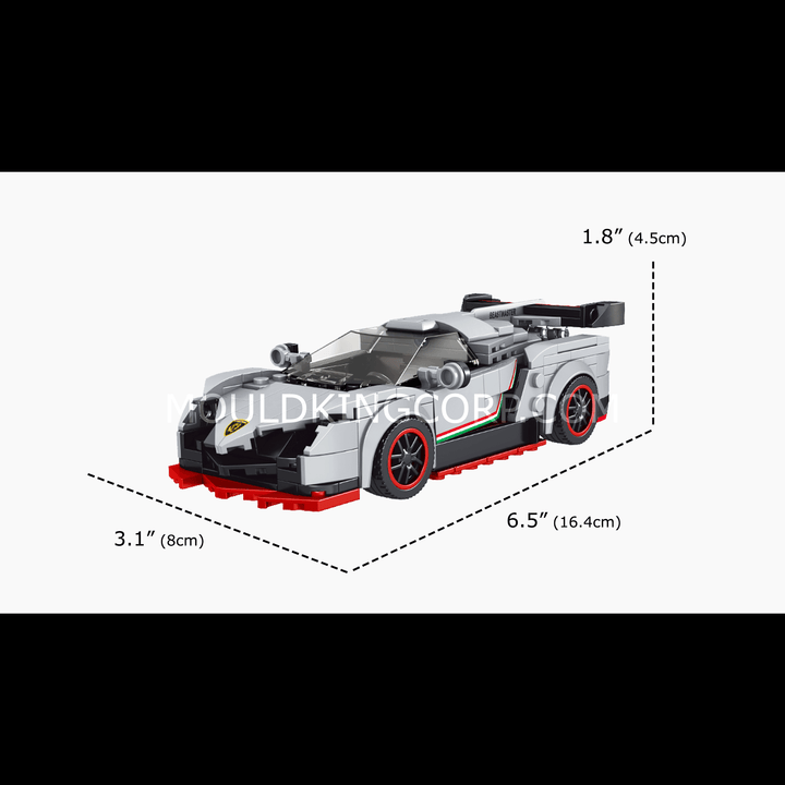 Mould King 27007 Jeu de construction de mini-voitures de sport Veneno | 398 pièces