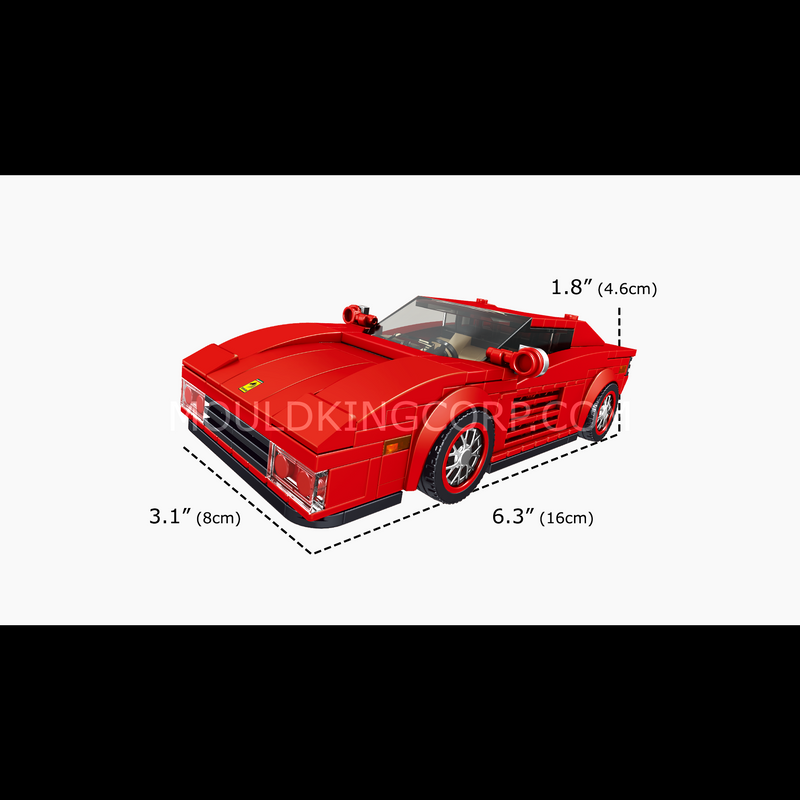 Mould King 27012S Testarossa Supercar Bausatz | 350 Teile