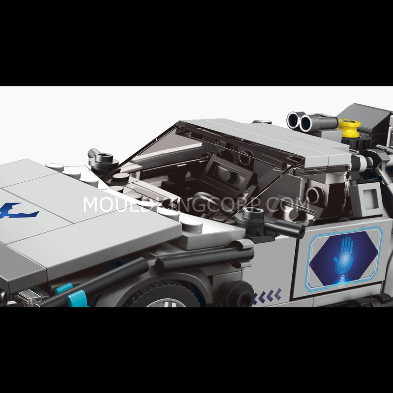 Mould King 27019 DeLorean Zeitmaschine Modellauto zum Bauen | 392 PCS
