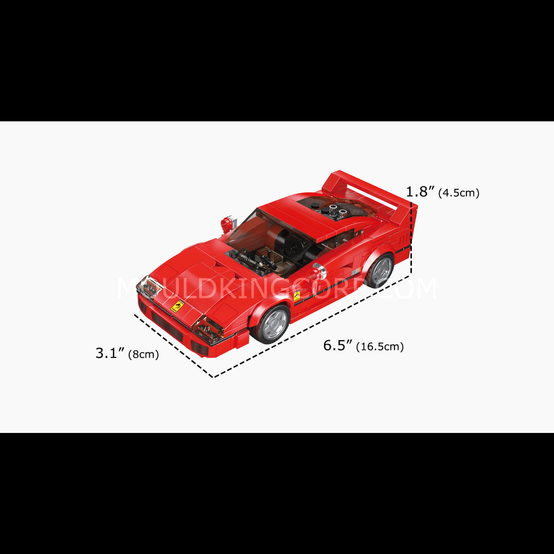 MOULD KING 27038 Rosso Corsa F40 Auto Modelbouwset | 338 Sets