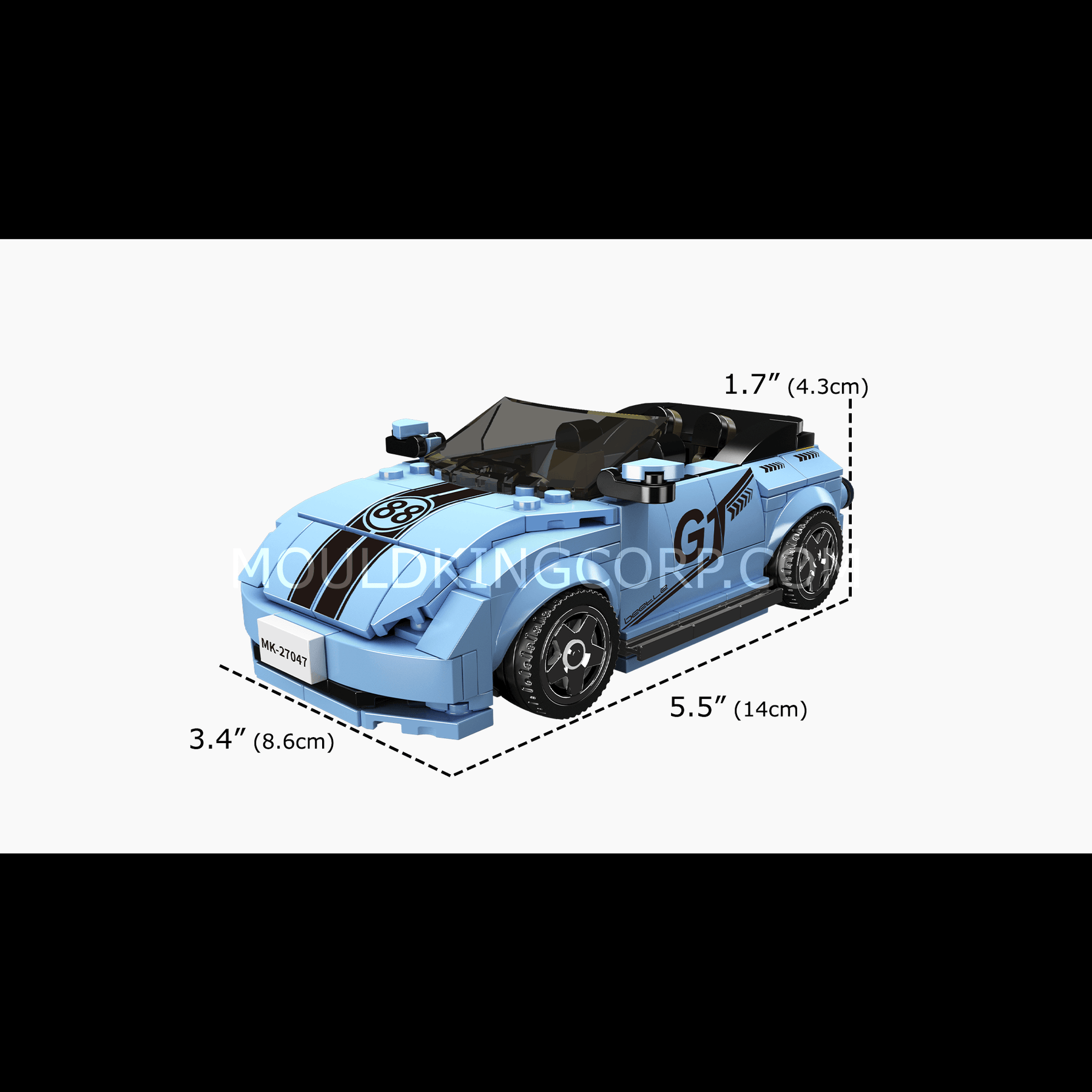 VW Beetle GT Car Model Building Set 298 Pcs Mould King Corp vw-beetle-gt-car-model-building-set-298-pcs-mould-king-corp