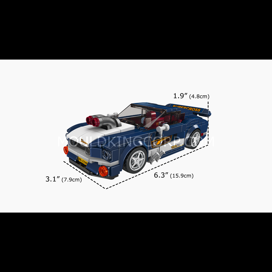 コレクション mcking Super Mustang 1967 Car Model Building Set | 376 Pcs – Mould