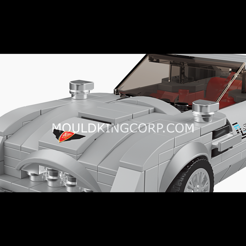 Mould King 27050 Silver Martin 007 Supercar Bouwset | 348 stuks