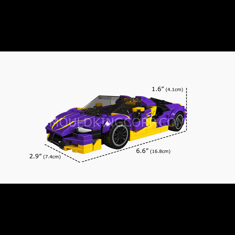 Mould King 27054 Centennial Bull Supercar Bausatz | 344 Teile