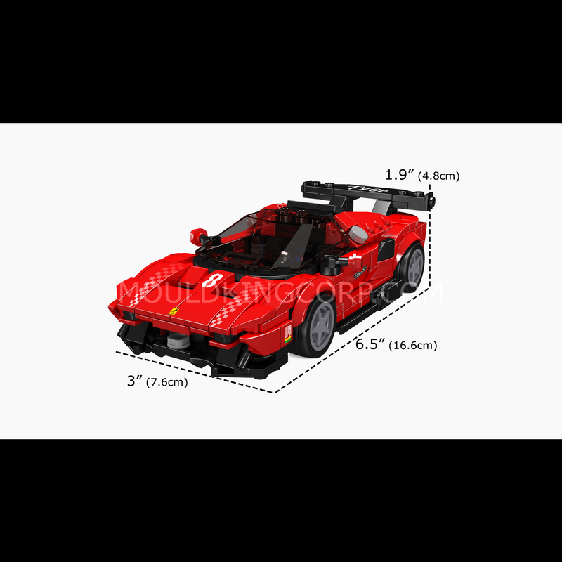 Mould King 27069 P80C Super Car Kit de construction | 449 pièces