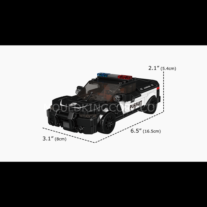 Mould King 27098 Challenger Police Car Building Set | 443 Pcs