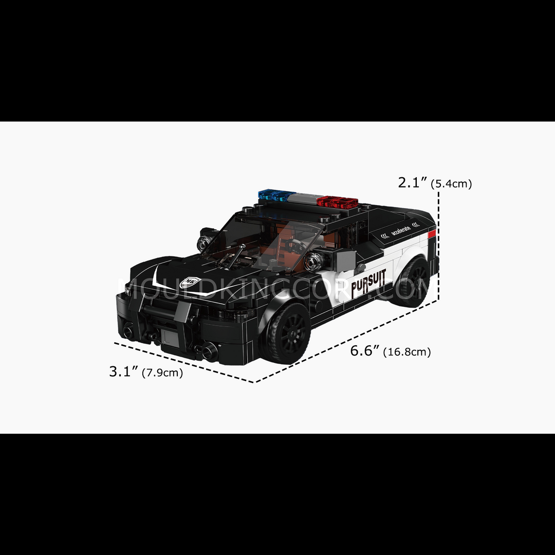 Mallenkoning 27098 Challenger Politieauto Bouwset | 443 Stuks