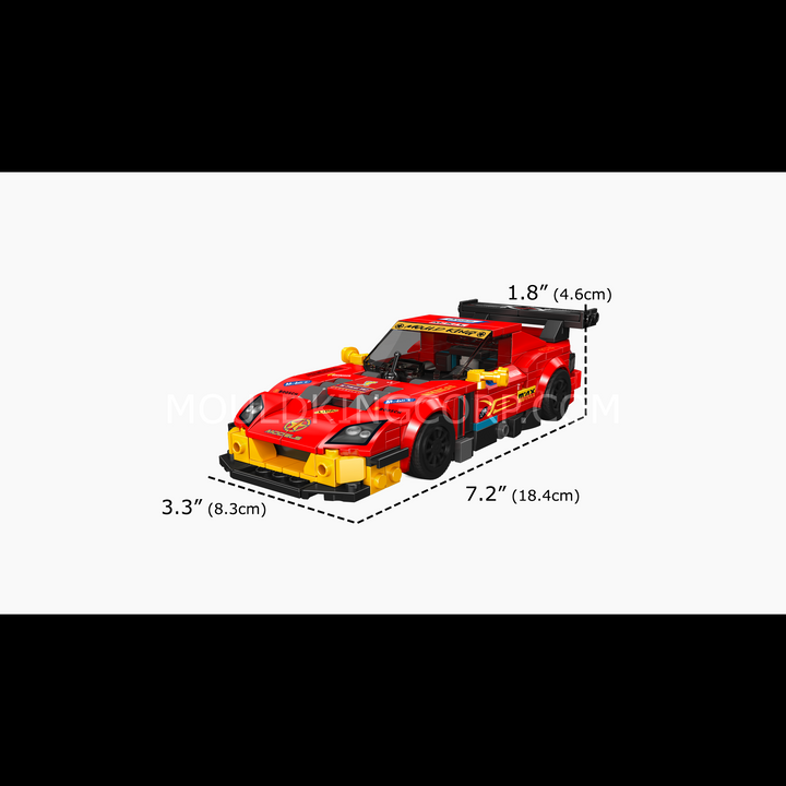 Mould King 27107 575 GTC Race Car Building Set | 470 Pcs
