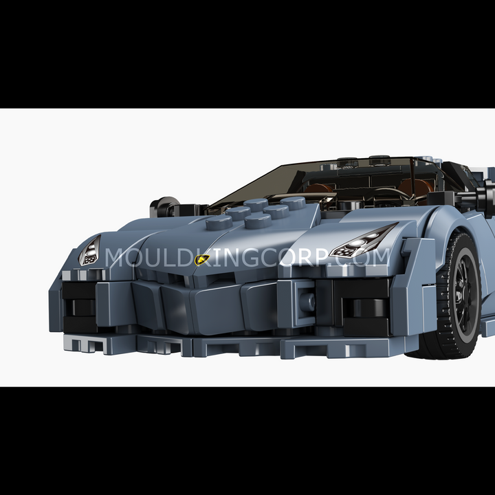 Mould King 27108 Reventón Blue Hypercar Model Building Set | 442 Pcs