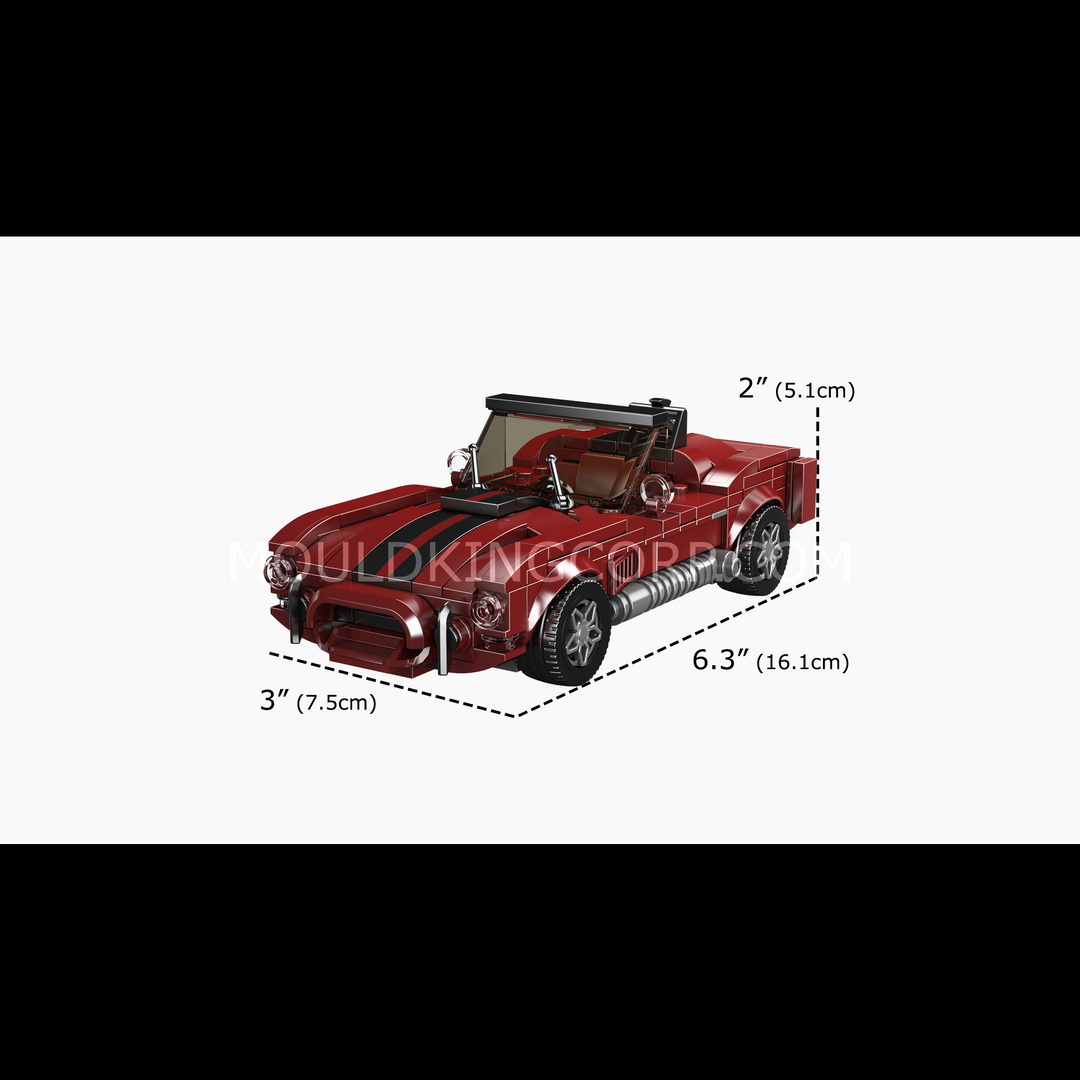 Mould King 27111 Shelby Cobra 427 Roadster Building Set | 395 Pcs