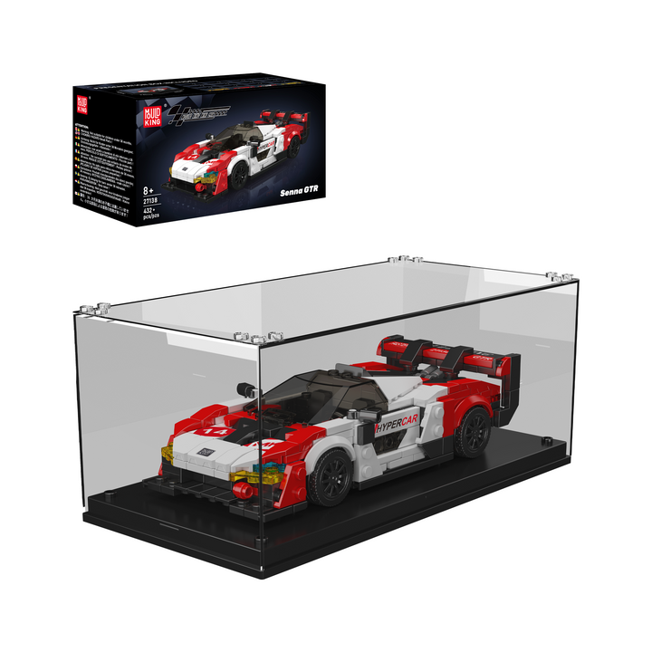 Mould King 27138 GTR Track Hypercar & Display Case Building Set | 432 Pcs