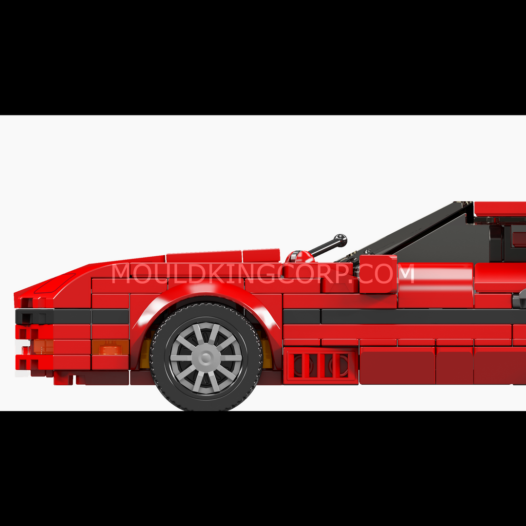Mould King 27140 C4 American Sports Coupe & Display Case Building Set | 429 Pcs