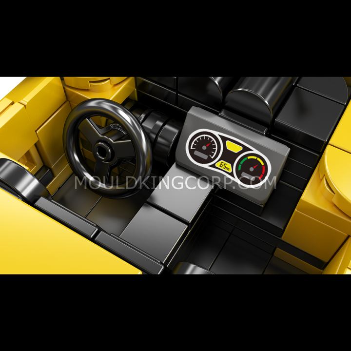 Mould King 27141 Italian V8 Widebody Supercar & Display Case Building Set | 449 Pcs
