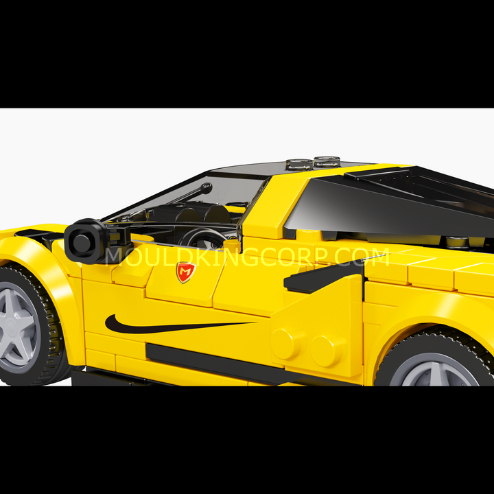 Mould King 27141 Italian V8 Widebody Supercar & Display Case Building Set | 449 Pcs