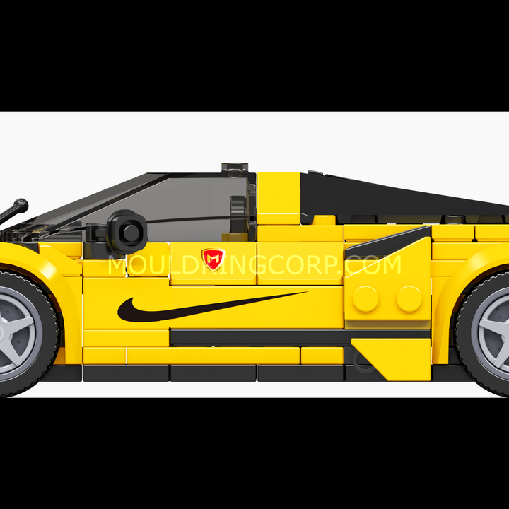 Mould King 27141 Italian V8 Widebody Supercar & Display Case Building Set | 449 Pcs