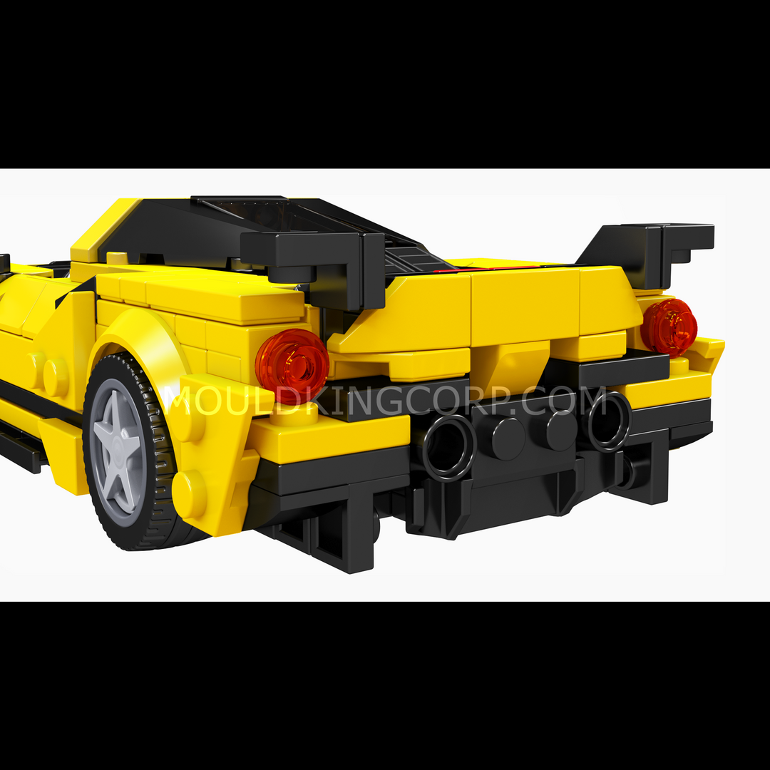 Mould King 27141 Italian V8 Widebody Supercar & Display Case Building Set | 449 Pcs