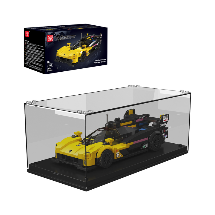 Mould King 27142 American V8 Endurance Prototype Race Car & Display Case Building Set | 365 Pcs