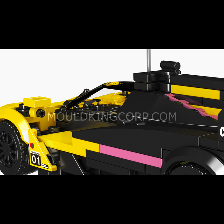 Mould King 27142 American V8 Endurance Prototype Race Car & Display Case Building Set | 365 Pcs
